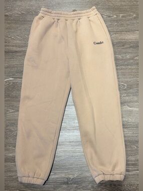 NWOT Cream Color Comfrt Sweatpants Size L